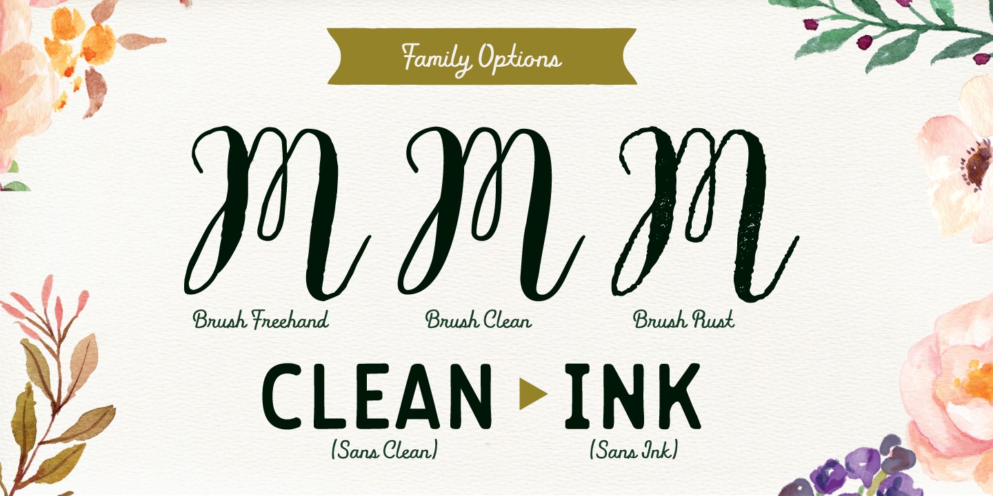 Пример шрифта Flowy Sans Regular Ink Italic